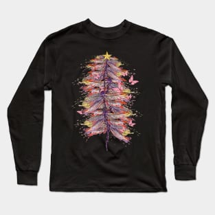 Dragonfly Christmas Tree, Merry Xmas Gift, Christmas insect Lover Long Sleeve T-Shirt